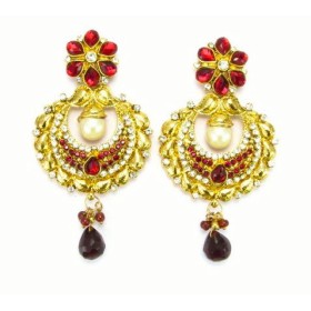 Ethnic Designer Gold Earrings